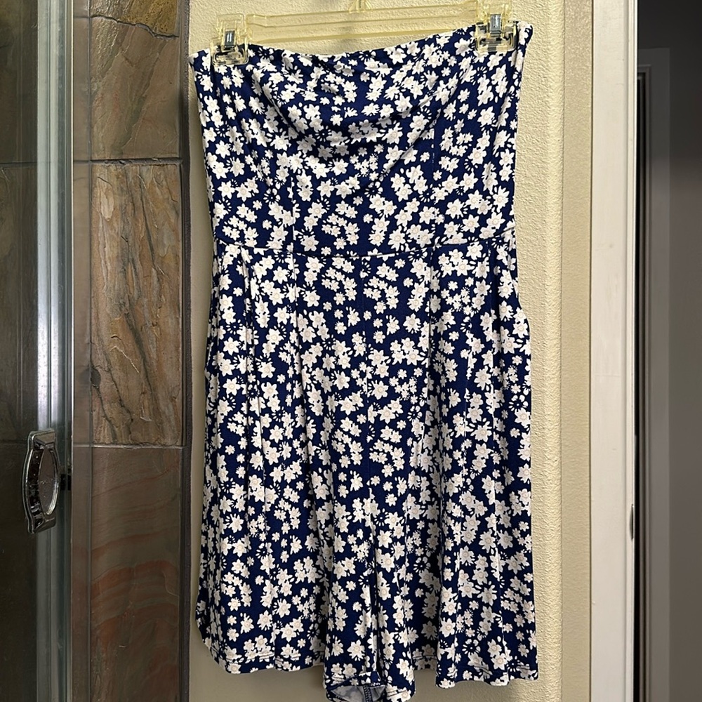 Fighting Eel Strapless Shorts Romper